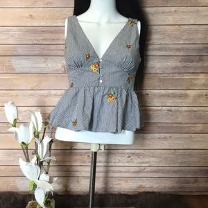 Boho chic sleeveless top